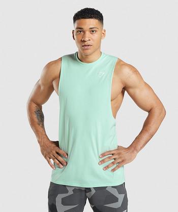 Pánské Tílko Gymshark Critical Drop Arm Blankyt | CZ 2255TCE